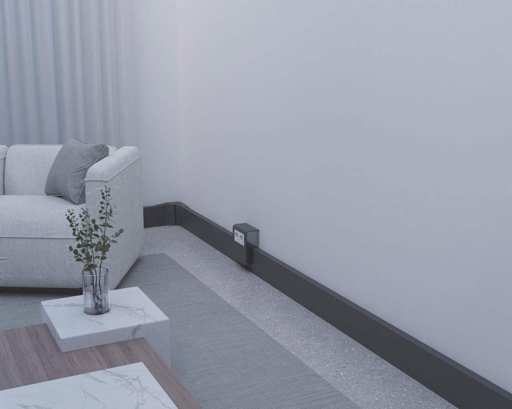 Крышка плинтусного кабельного канала GraceElectro, 20x80 мм, 2м. Белый